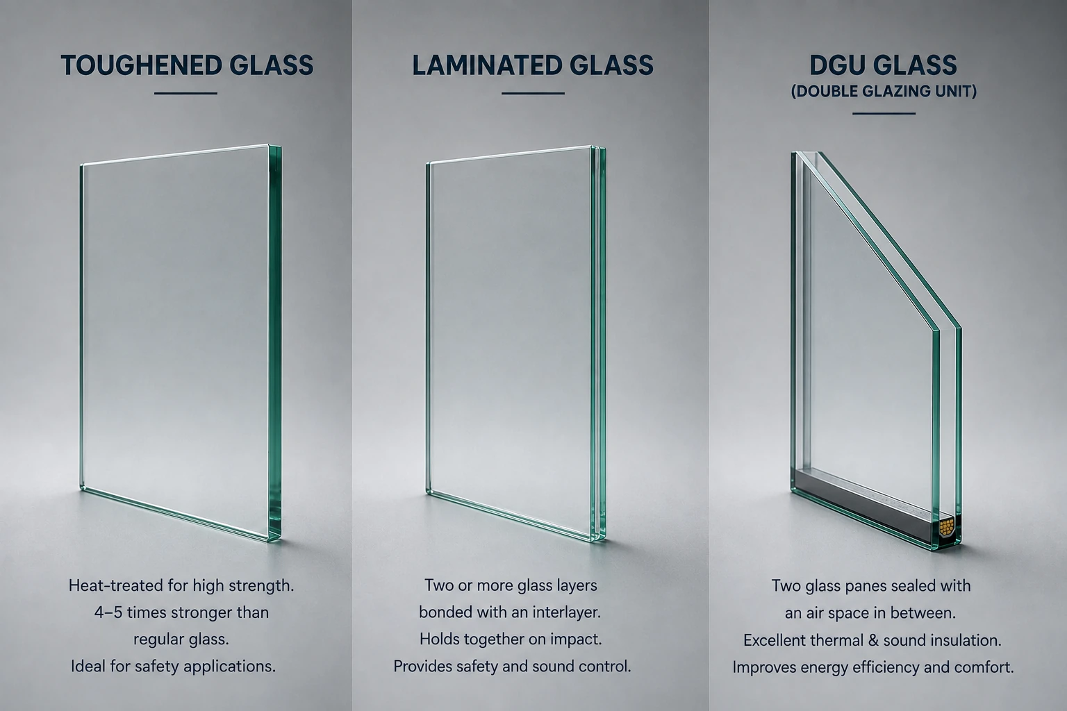 Double Glazed Unit (DGU) vs Single Glass Temperature Comparison