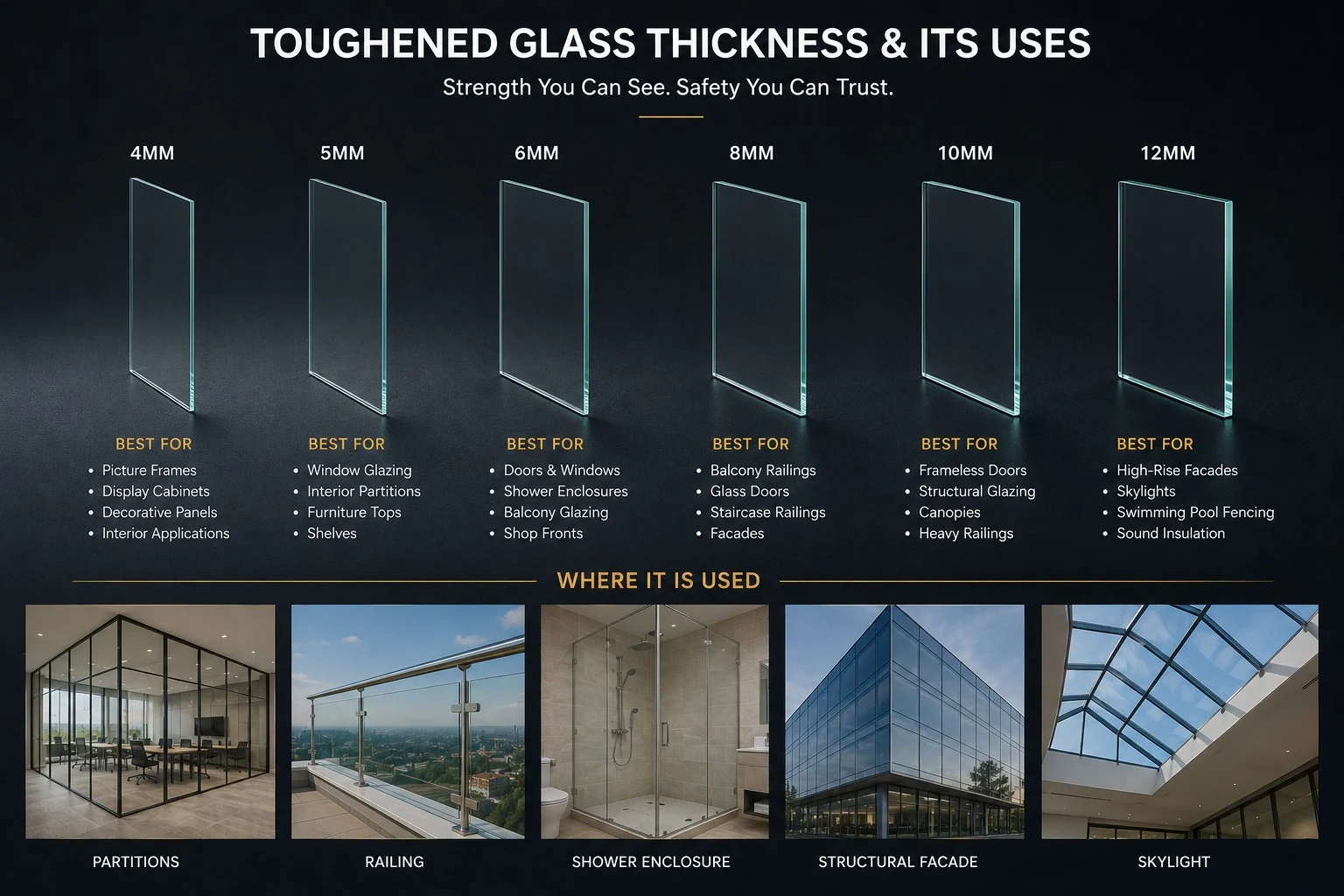 Toughened Glass Architectural Application